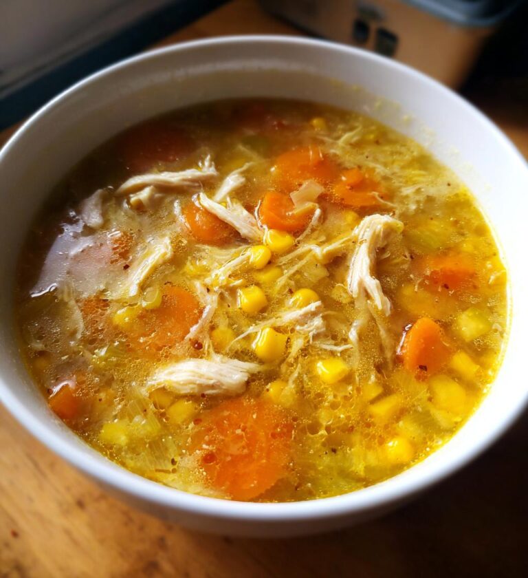 easy chicken and sweetcorn soup
