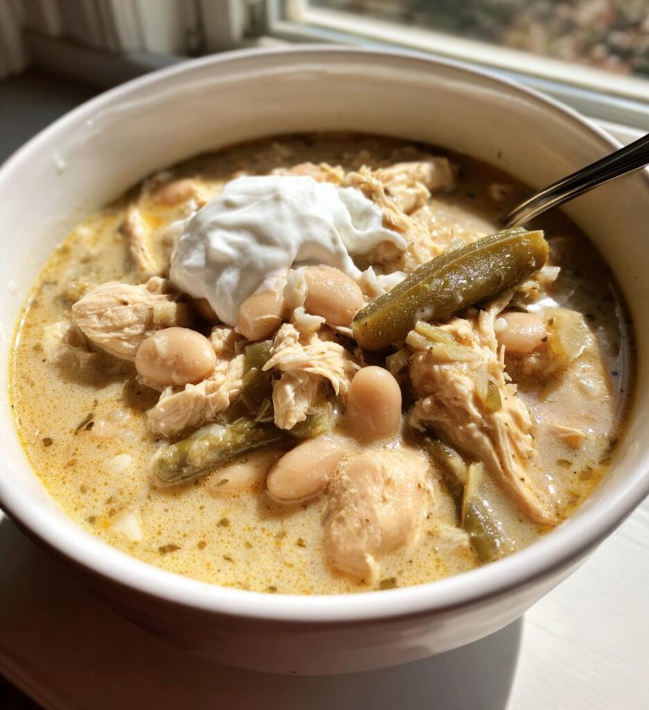 creamy white chicken chili