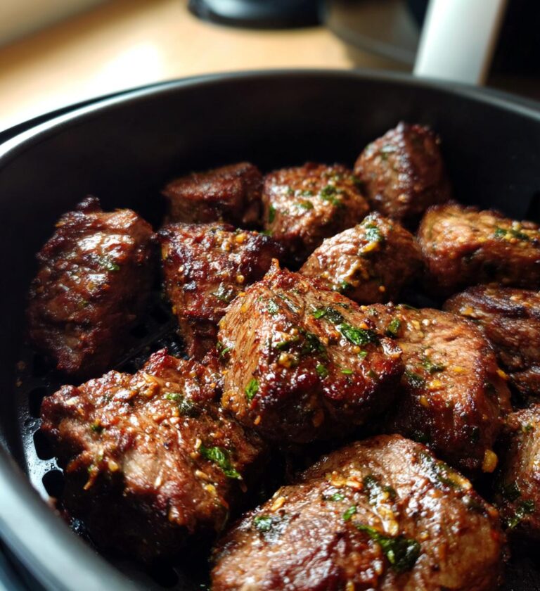 air fryer steak bites recipe garlic