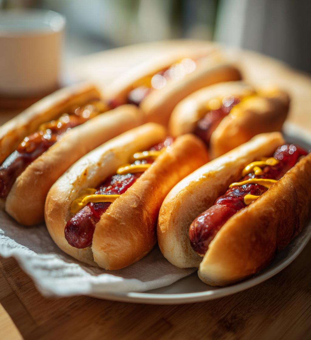 Air Fryer Hot Dogs for 4th of July Cookout - Juicy & Delicious
